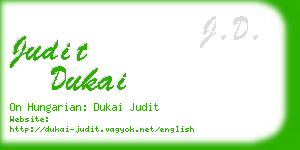 judit dukai business card